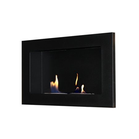 Biokominek dekoracyjny prostokątny 65x40 EcoFire Flat czarny