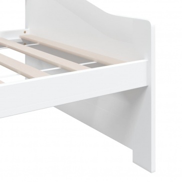 3-osobowa sofa/łóżko, biała, drewno sosnowe, 90 x 200 cm