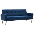 3-osobowa sofa tapicerowana niebieska