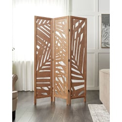 3-panelowy parawan pokojowy vernago jasnobrązowy 122 cm 170 cm
