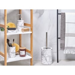 4-częściowy zestaw akcesoriów łazienkowych biały ARAUCO