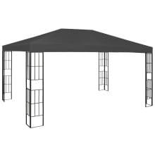 Altana ze sznurem lampek led, 3x4 m, antracytowa
