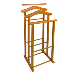 Arredamenti maxi stojak na koszule i garnitur - 102 x 35 cm, brązowy