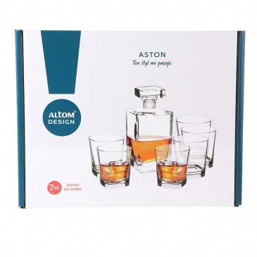 Aston zestaw do whisky karafka 0,75l + 6 szklanek 280ml