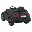 Audi rs 6 elektryczny samochodzik dla dzieci czarny + pilot + koła eva + wolny start + audio led