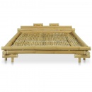Bambusowe łóżko, 160 x 200 cm, kolor naturalny