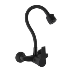 Bateria kuchenna ścienna elastyczna wylewka kran