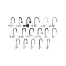 Bateria kuchenna stojąca elastyczna wylewka kran czarny