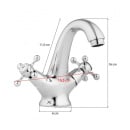 Bateria umywalkowa stojąca kran retro - yoka