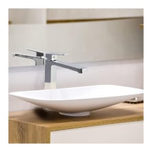 Bateria umywalkowa wysoka nablatowa kwadratowa łazienkowa - yoka Bateria umywalkowa wysoka nablatowa kwadratowa łazienkowa - yoka