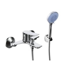 Bateria wannowa ścienna prysznicowa natryskowa chrom - yoka