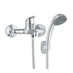 Bateria wannowa ścienna zestaw prysznicowy kran - yoka Bateria wannowa ścienna zestaw prysznicowy kran - yoka