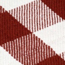 Bawełniana narzuta w kratę, 220 x 250 cm, kamienna czerwień