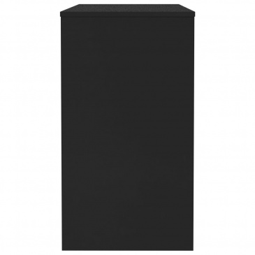 Biurko, czarne, 90x40x72 cm, płyta wiórowa