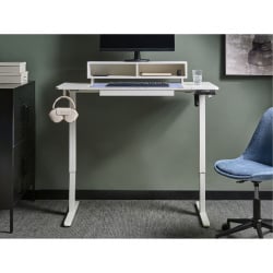 Biurko regulowane elektrycznie LUCAMA Biały 120 cm 60 cm Z portem USB