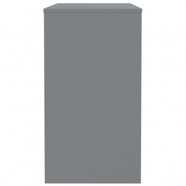 Biurko, szare, 90x40x72 cm, płyta wiórowa
