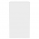 Biurko, wysoki połysk, białe, 90x40x72 cm, płyta wiórowa