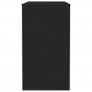 Biurko, wysoki połysk, czarne, 90x40x72 cm, płyta wiórowa