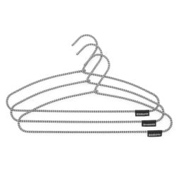 Brabantia 149269 - wieszaki na ubrania soft touch - 3 szt. - black / white