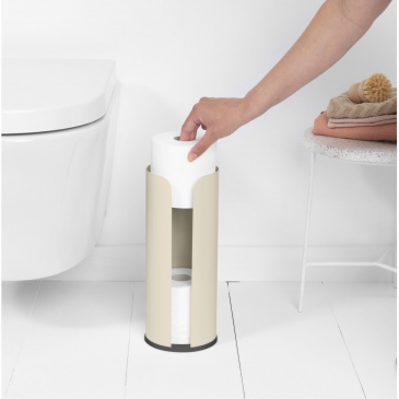 Brabantia 280542 - renew - wolnostojący zasobnik papieru toaletowego - soft beige