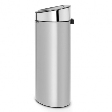 BRABANTIA - Touch Bin New - Kosz 40 l - Metaliczny szary