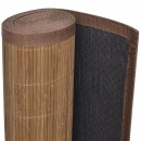 Brązowy, prostokątny dywan bambusowy, 80 x 300 cm