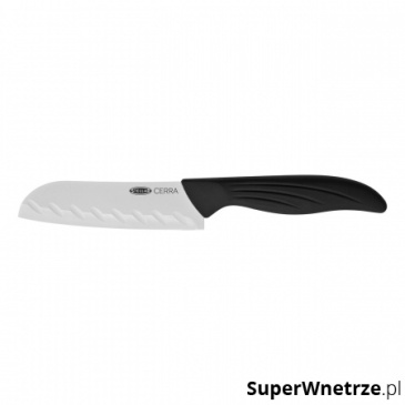 Nóż Santoku 15cm Stellar Cerra czarny