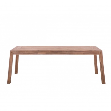 Certyfikowany stół ogrodowy akacjowy 210 x 90 cm jasne drewno LIVORNO