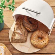 Chlebak | darvin | okrągły biały | 37x26x22 cm | 996355