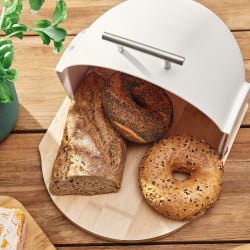 Chlebak | darvin | okrągły biały | 37x26x22 cm | 996355