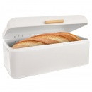Chlebak metalowy puszka pojemnik kuchenny na chleb pieczywo biały whiteline 42x24x16,5 cm