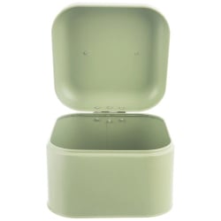 Chlebak metalowy zielony greenish 20x20x17 cm