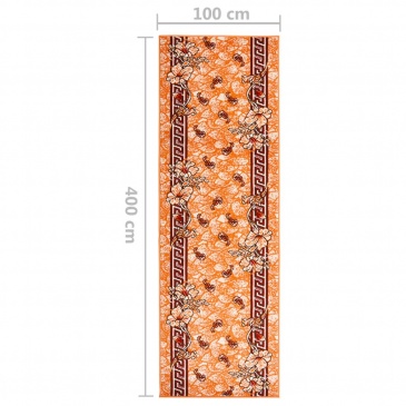 Chodnik dywanowy, bcf, terakota, 100x400 cm