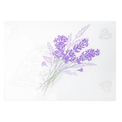 CLARA Deska szklana 25x35cm LAVENDER HEART/DI1892