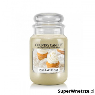 Country Candle - Vanilla Cupcake - Duży słoik (652g) 2 knoty