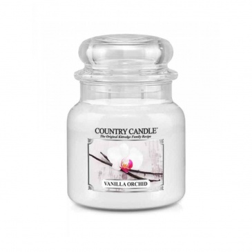 Country Candle - Vanilla Orchid -  Średni słoik (453g) 2 knoty