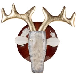 Dekoracja ścienna byk fluorine metal kolorowy