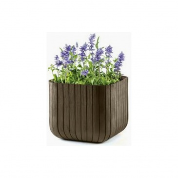 Donica 29,7cm Keter Wood Planter S brązowa 