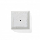 Doniczka biała kwadratowa 46 x 46 x 44 cm Apollo BLmeble