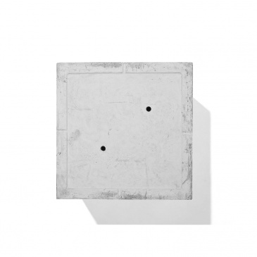 Doniczka biała kwadratowa 50 x 50 x 46 cm Filippo BLmeble