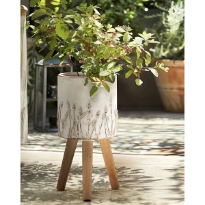 Doniczka na nóżkach JANINA 24 cm Złamana biel Doniczka na nóżkach JANINA 24 cm Złamana biel