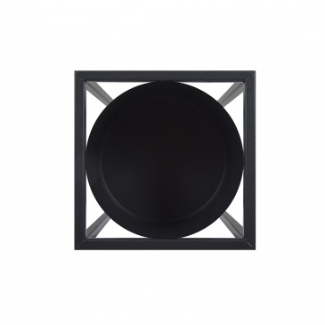 Doniczka na stojaku metalowa 15 x 15 x 50 cm czarna IDRA