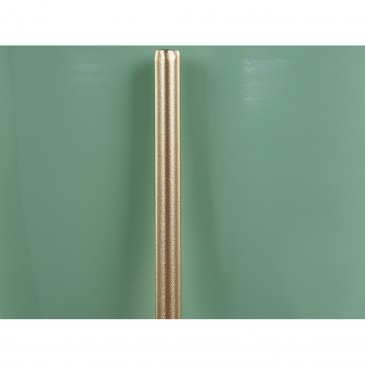 Doniczka na stojaku metalowa 16 x 16 x 31 cm zielono-złota LEFKI