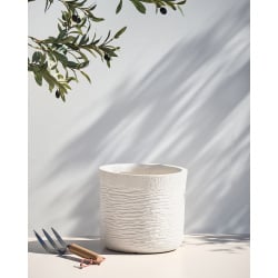 Doniczka samos ceramika 26 cm jasnobeżowy