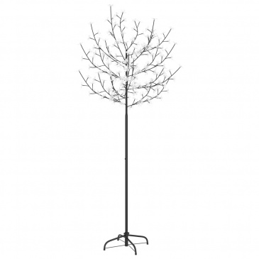 Drzewko z lampkami, 200 LED, ciepły biały, kwiat wiśni, 180 cm