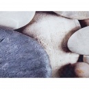 Dywan beżowy kamienie 80 x 150 cm krótkowłosy DENIZLI