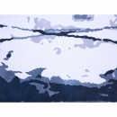 Dywan biało-niebieski 160 x 230 cm krótkowłosy IZMIT