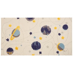Dywan dziecięcy bawełniany motyw galaktyki 80 x 150 cm wielokolorowy langsa Dywan dziecięcy bawełniany motyw galaktyki 80 x 150 cm wielokolorowy langsa