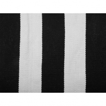 Dywan na zewnątrz czarno-biały 140 x 200 cm TAVAS