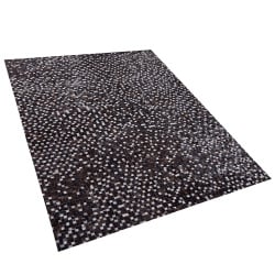 Dywan patchwork skórzany 160 x 230 cm brązowy AKKESE Dywan patchwork skórzany 160 x 230 cm brązowy AKKESE